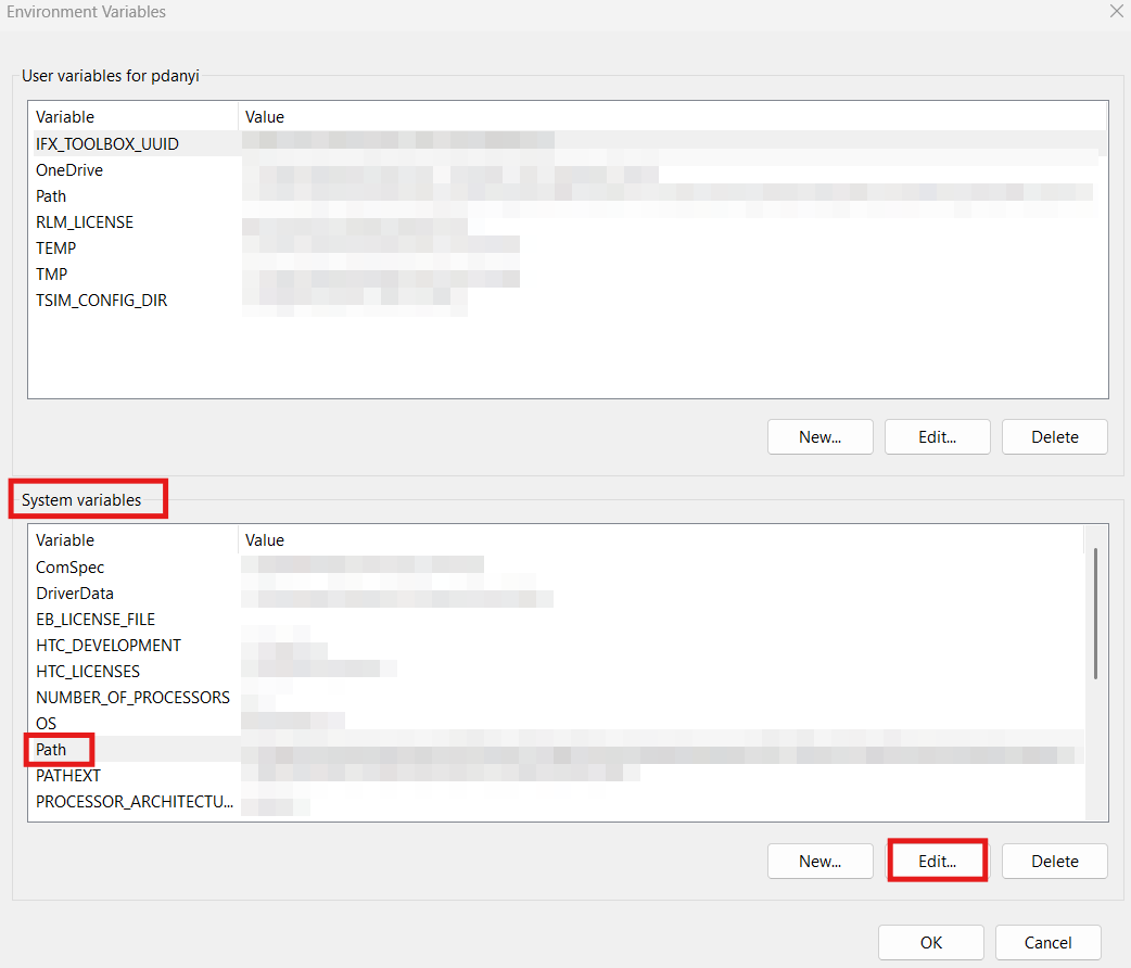 edit sys var path win